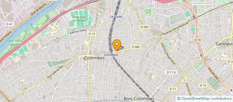 localisation de l'entreprise IMAGE CLE PRODUCTION  COLOMBES