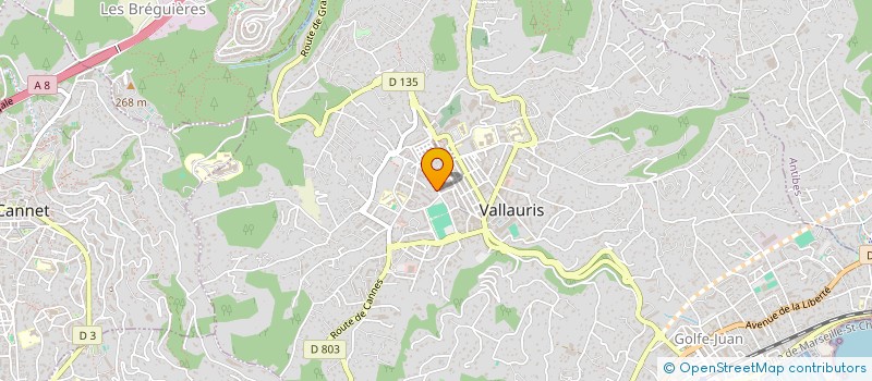 localisation de l'entreprise IMAGE DE MARQUES à VALLAURIS