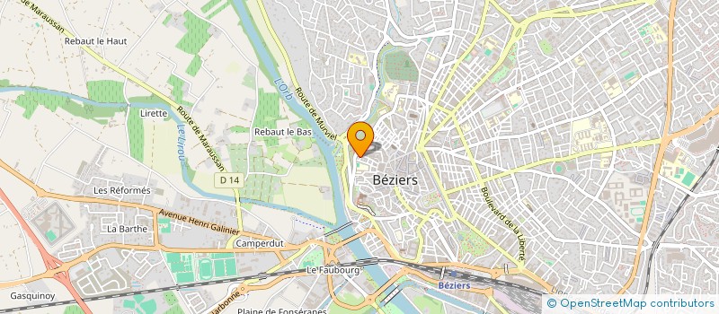 localisation de l'entreprise IMAGE EN VERS  BEZIERS