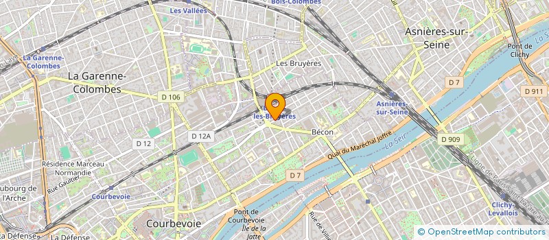 localisation de l'entreprise IMAGE EN VUE à COURBEVOIE