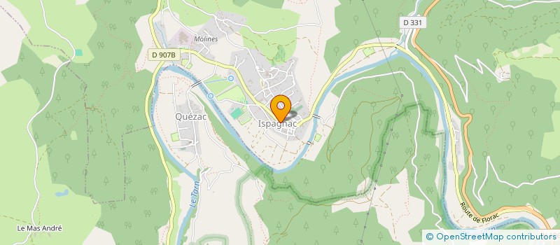 localisation de l'entreprise IMAGE ET COMMUNICATION  ISPAGNAC