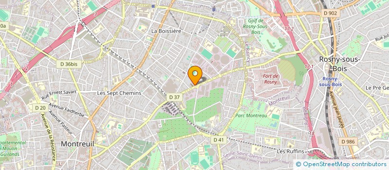 localisation de l'entreprise IMAGE ET LUMIERE à MONTREUIL