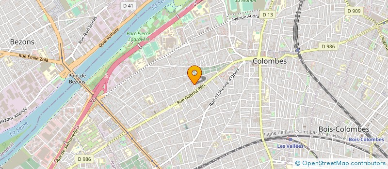 localisation de l'entreprise IMAGE LUMIERE SON  COLOMBES