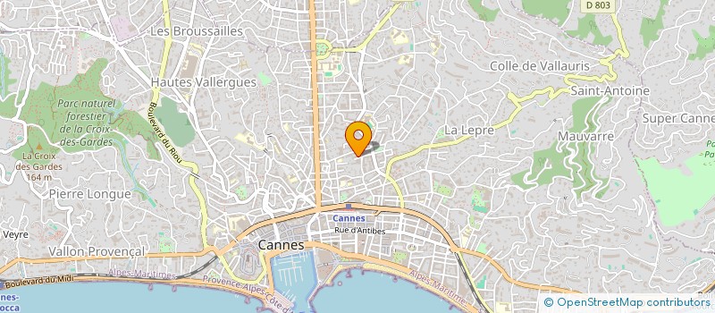 localisation de l'entreprise IMAGE MAKER à CANNES