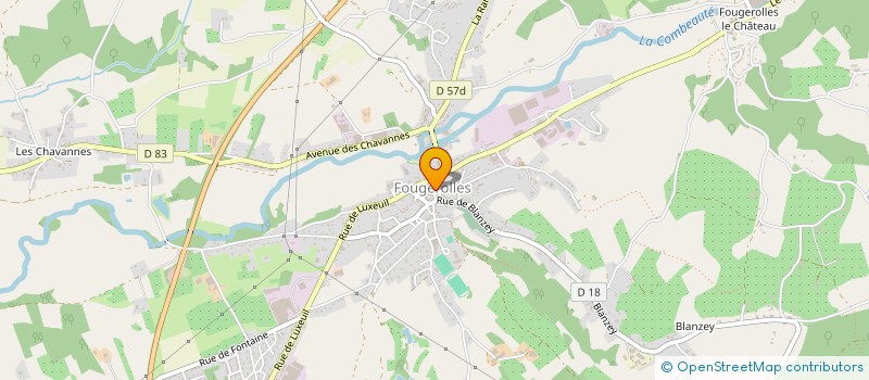localisation de l'entreprise IMAGE PASSION à FOUGEROLLES-SAINT-VALBERT