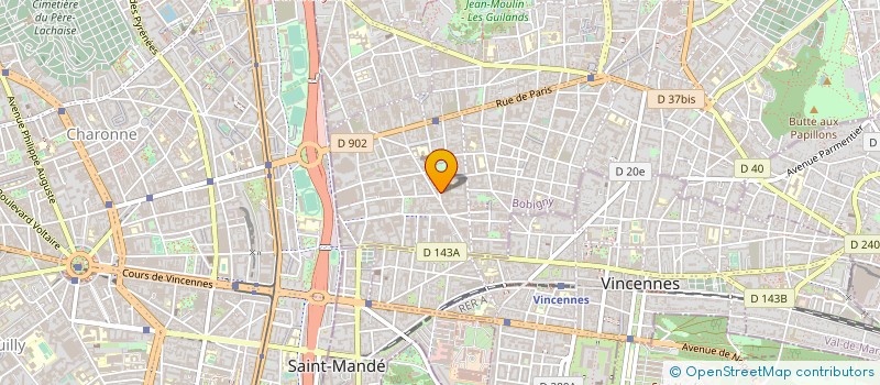 localisation de l'entreprise IMAGE SANS FRONTIERE à MONTREUIL
