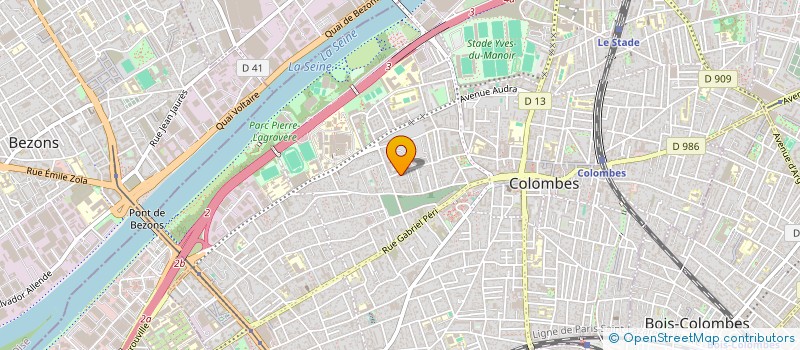 localisation de l'entreprise IMAGEAN à COLOMBES