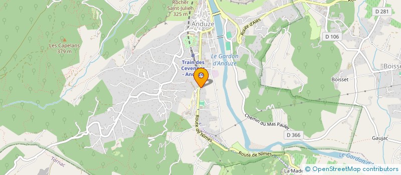 localisation de l'entreprise IMAGEMO à ANDUZE