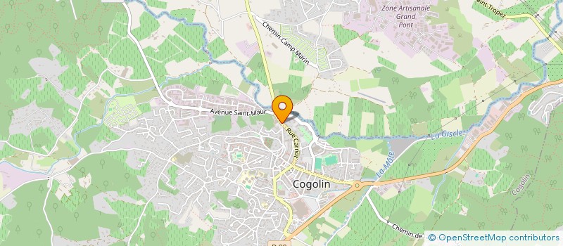 localisation de l'entreprise IMAGERIE COGOLINOISE  COGOLIN