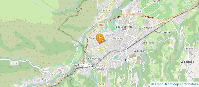 localisation de l'entreprise IMAGERIE CONFLENT CANIGOU  PRADES