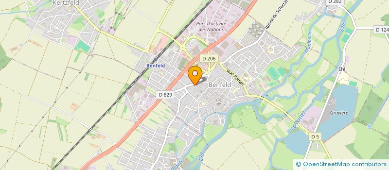 localisation de l'entreprise IMAGERIE DU RIED à BENFELD