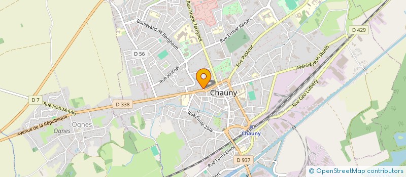 localisation de l'entreprise IMAGERIE MEDICALE CHAUNOISE à CHAUNY