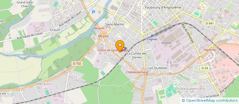 localisation de l'entreprise IMAGERIE MEDICALE DE COGNAC à COGNAC