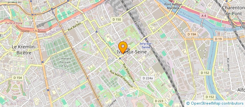 localisation de l'entreprise IMAGERIE MEDICALE EML 94  IVRY-SUR-SEINE