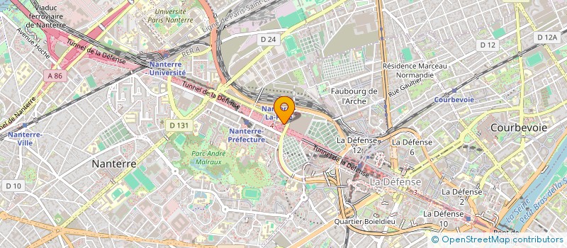 localisation de l'entreprise IMAGERIE MEDICALE LES TERRASSES à NANTERRE