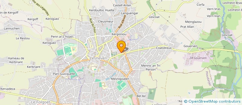 localisation de l'entreprise IMAGERIE MEDICALE LESNEVEN à LESNEVEN