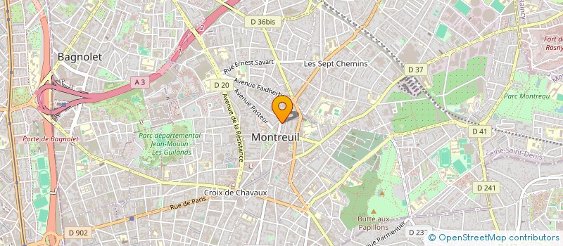 localisation de l'entreprise IMAGERIE MEDICALE MONTREUIL  MONTREUIL