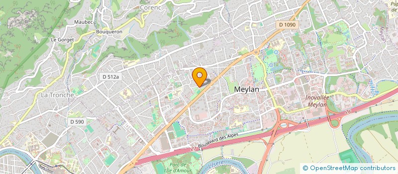 localisation de l'entreprise IMAGERIE MEDICALE POUR L'AFRIQUE  MEYLAN