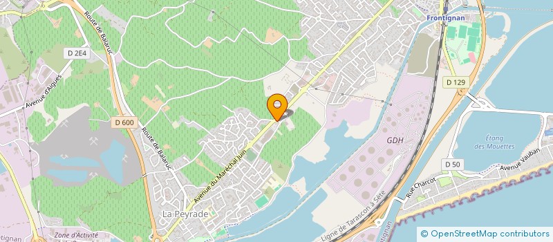 localisation de l'entreprise IMAGERIE MEDICALE THAU EST RC à FRONTIGNAN