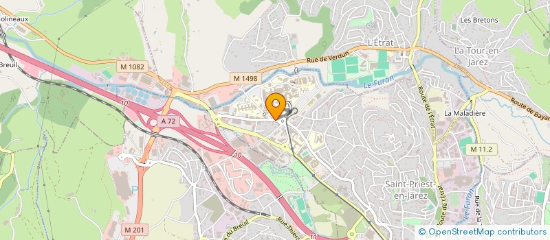 localisation de l'entreprise IMAGERIE RESONNANCE MAGNETIQ AGGLO STEPH  SAINT-PRIEST-EN-JAREZ