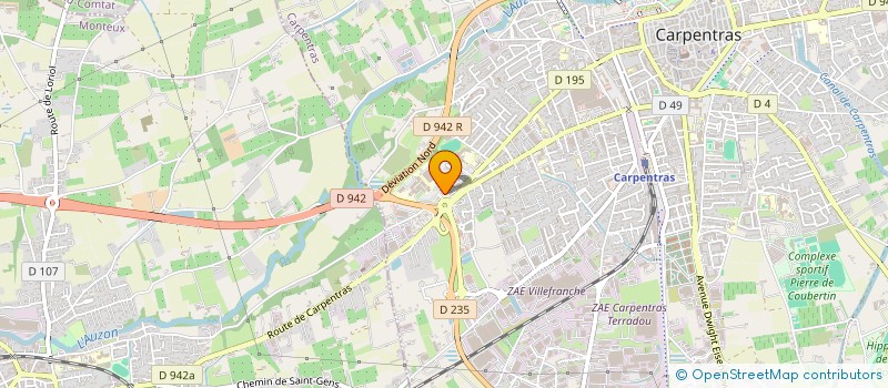 localisation de l'entreprise IMAGERIE SCANNER POLE SANTE PUBLIC PRIVE  CARPENTRAS