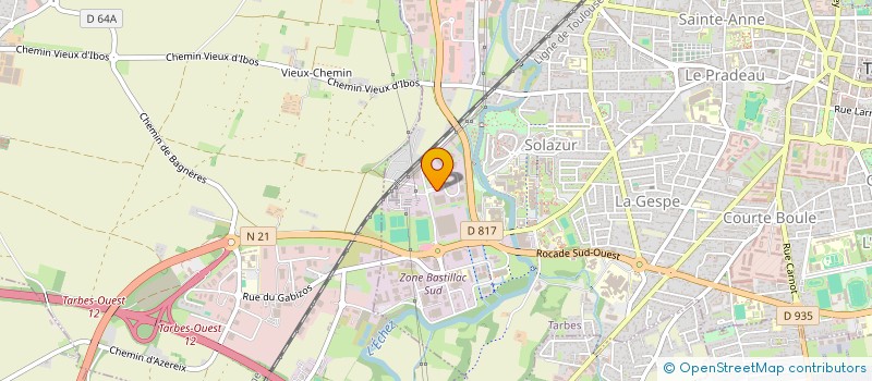 localisation de l'entreprise IMAGES  TARBES