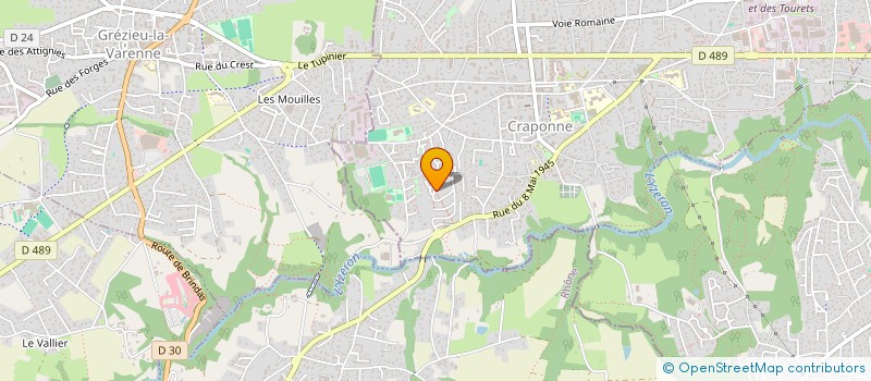 localisation de l'entreprise IMAGES CLUB DE L'YZERON  CRAPONNE