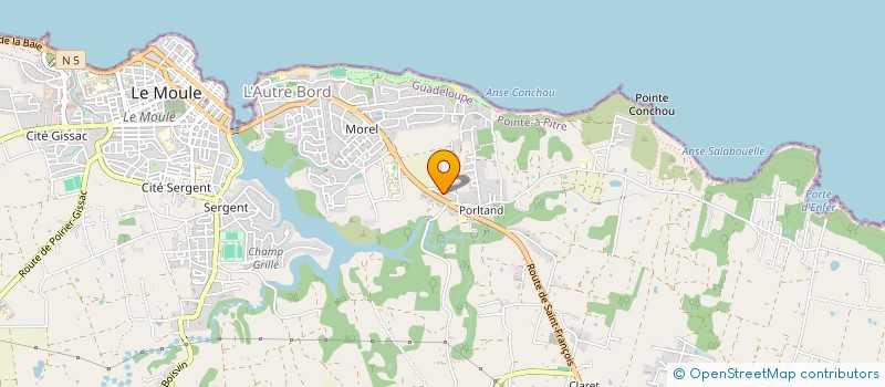 localisation de l'entreprise IMAGES DEDIEES AUX ILES INOUIES DE LA CARAIBE à LE MOULE