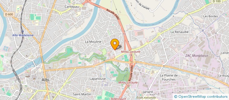 localisation de l'entreprise IMAGES ET LETTRES  ALBI