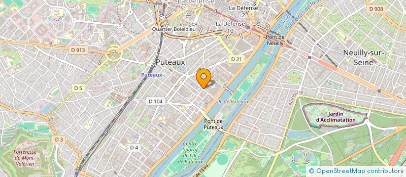 localisation de l'entreprise IMAGES ET OBJET  PUTEAUX