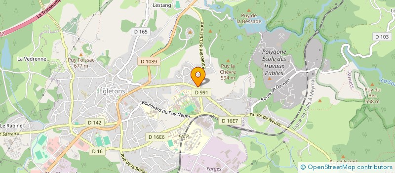 localisation de l'entreprise IMAGES ET PAGES  EGLETONS