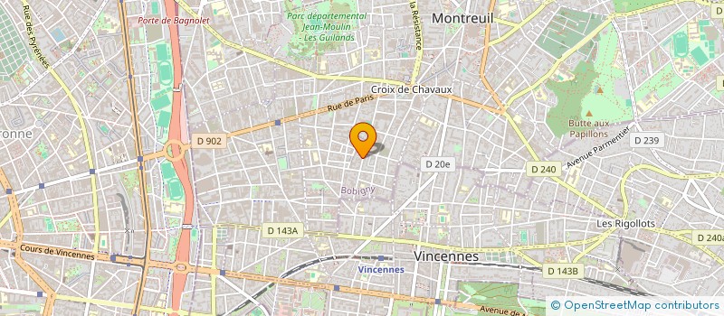 localisation de l'entreprise IMAGES ET SOCIETES à MONTREUIL
