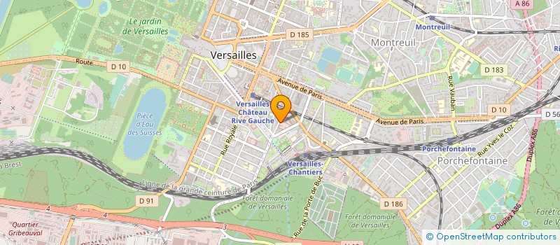 localisation de l'entreprise IMAGES ET TROUPES D OUTRE MER à VERSAILLES