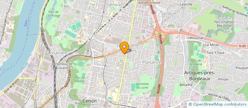 localisation de l'entreprise IMAGES PAYSAGE à CENON