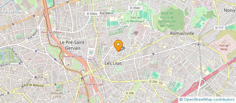 localisation de l'entreprise IMAGES SENSIBLES à LES LILAS
