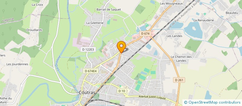 localisation de l'entreprise IMAGEVET  COUTRAS