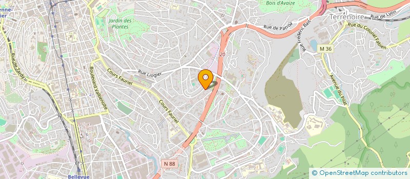 localisation de l'entreprise IMAGIDANCE  SAINT-ETIENNE