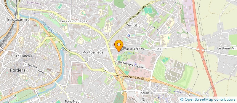 localisation de l'entreprise IMAGIN'ATION  POITIERS