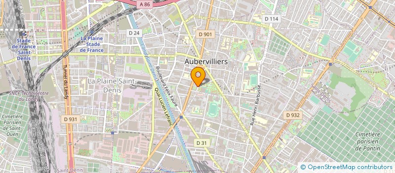localisation de l'entreprise IMAGIN'AUDIT  AUBERVILLIERS