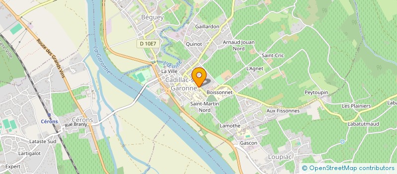 localisation de l'entreprise IMAGINA PROD  CADILLAC-SUR-GARONNE