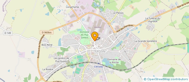 localisation de l'entreprise IMAGINA SON  CERIZAY