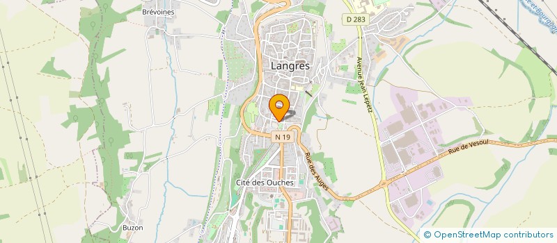 localisation de l'entreprise IMAGINA'TIF à LANGRES
