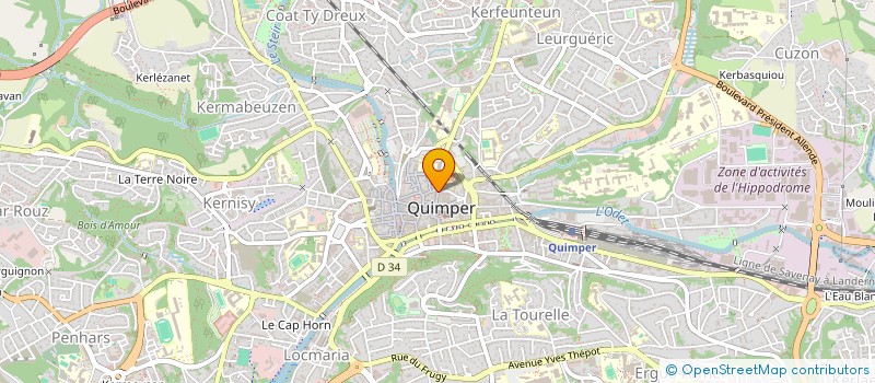 localisation de l'entreprise IMAGINARIUM à QUIMPER