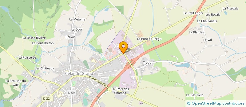 localisation de l'entreprise IMAGINE à PLELAN-LE-GRAND