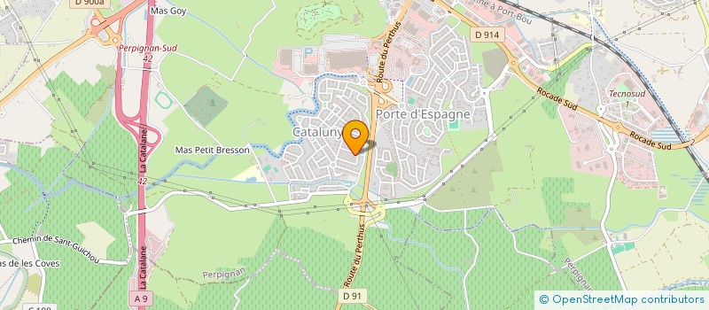 localisation de l'entreprise IMAGINE 71-SMBR  PERPIGNAN