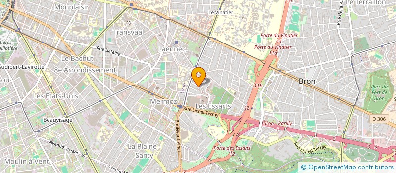 localisation de l'entreprise IMAGINE  BRON