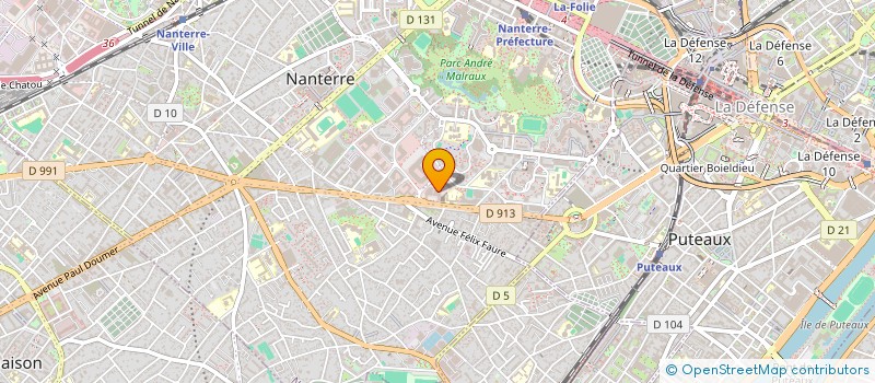 localisation de l'entreprise IMAGINE à NANTERRE