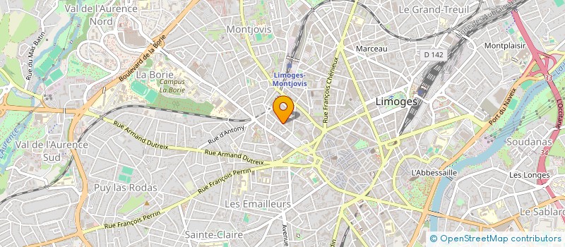 localisation de l'entreprise IMAGINE 87 à LIMOGES