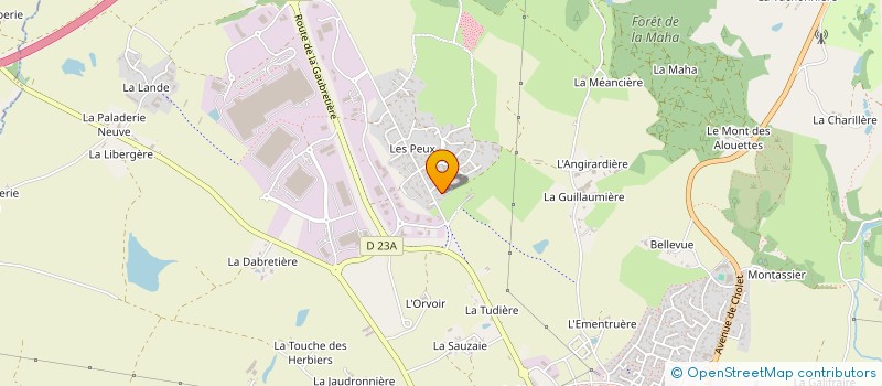localisation de l'entreprise IMAGINE à LES HERBIERS