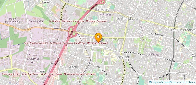 localisation de l'entreprise IMAGINE DIFFUSION SUD OUEST à MERIGNAC